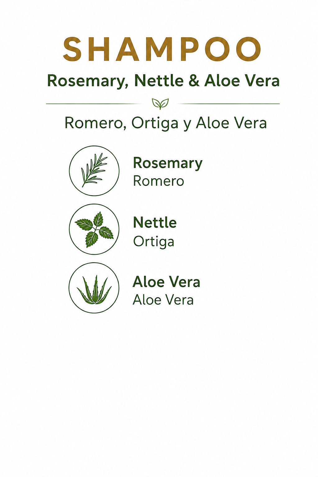 ROSEMARY, NETTLE, AND ALOE VERA SHAMPOO