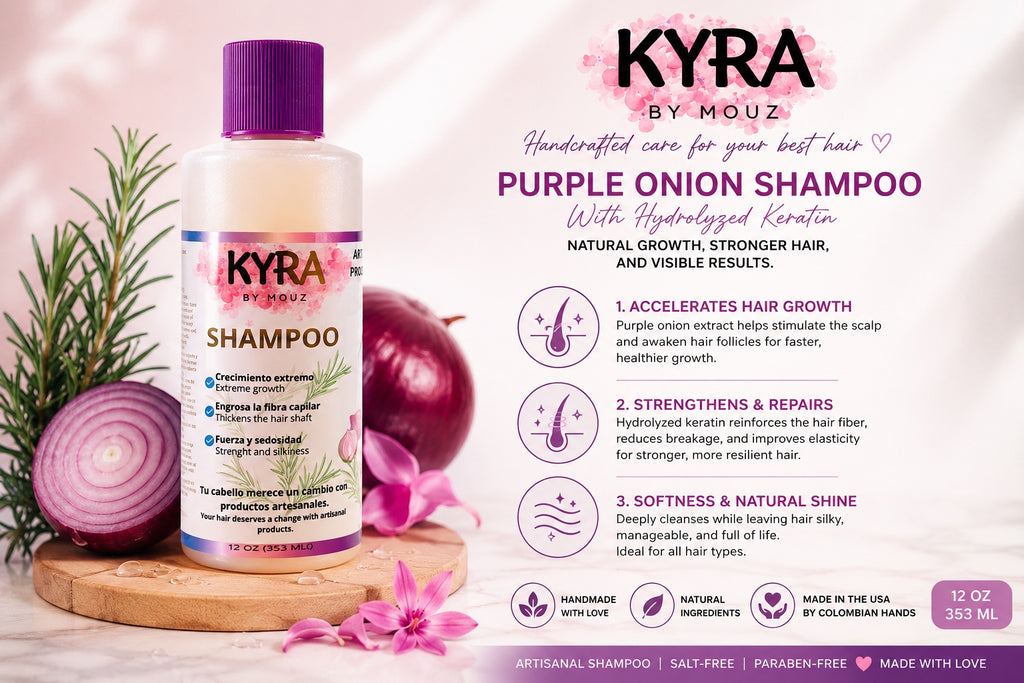 SHAMPOO WITH ONION EXTRACT AND KERATIN