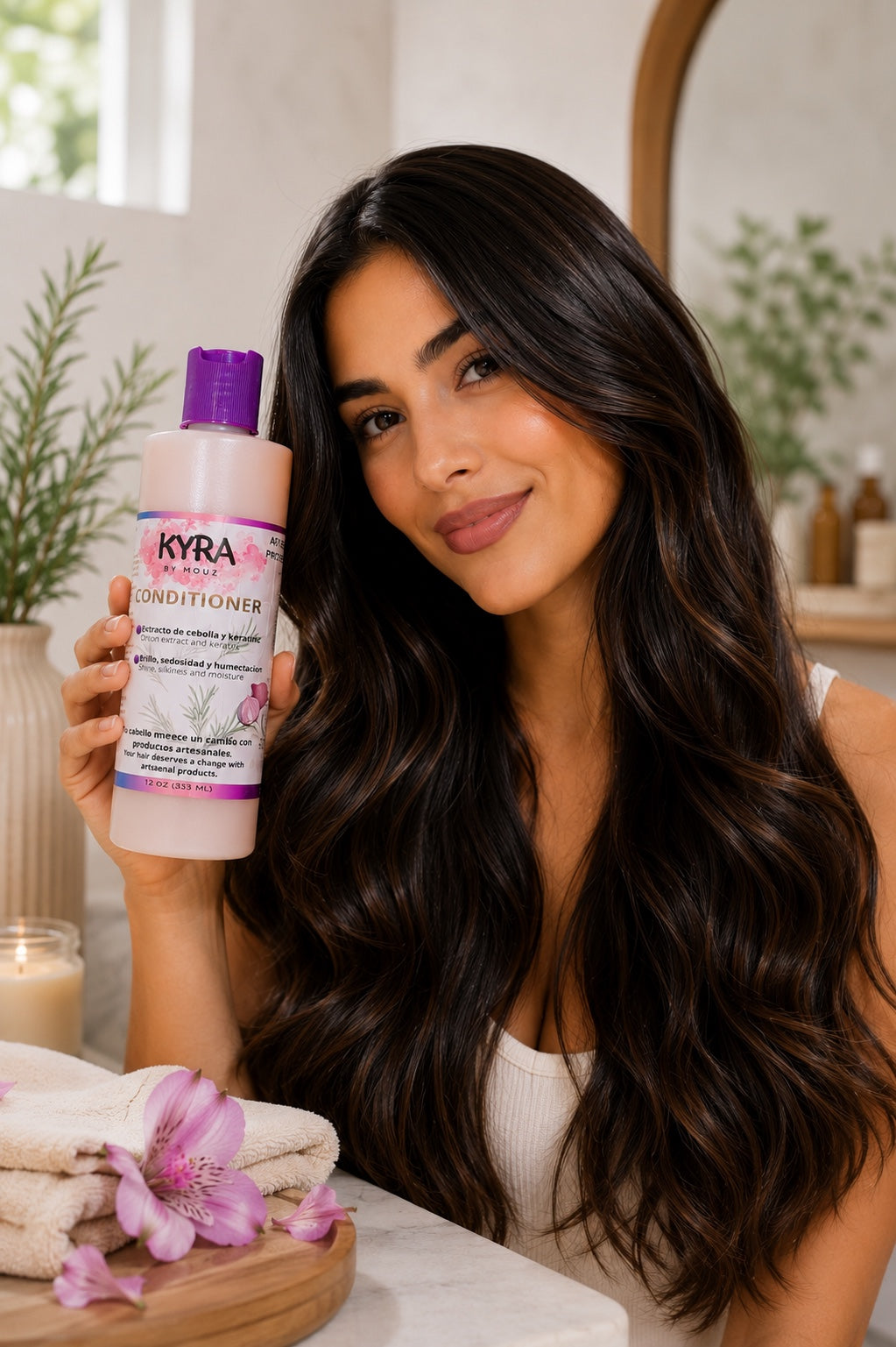 CONDITIONER WITH ONION EXTRACT AND KERATIN