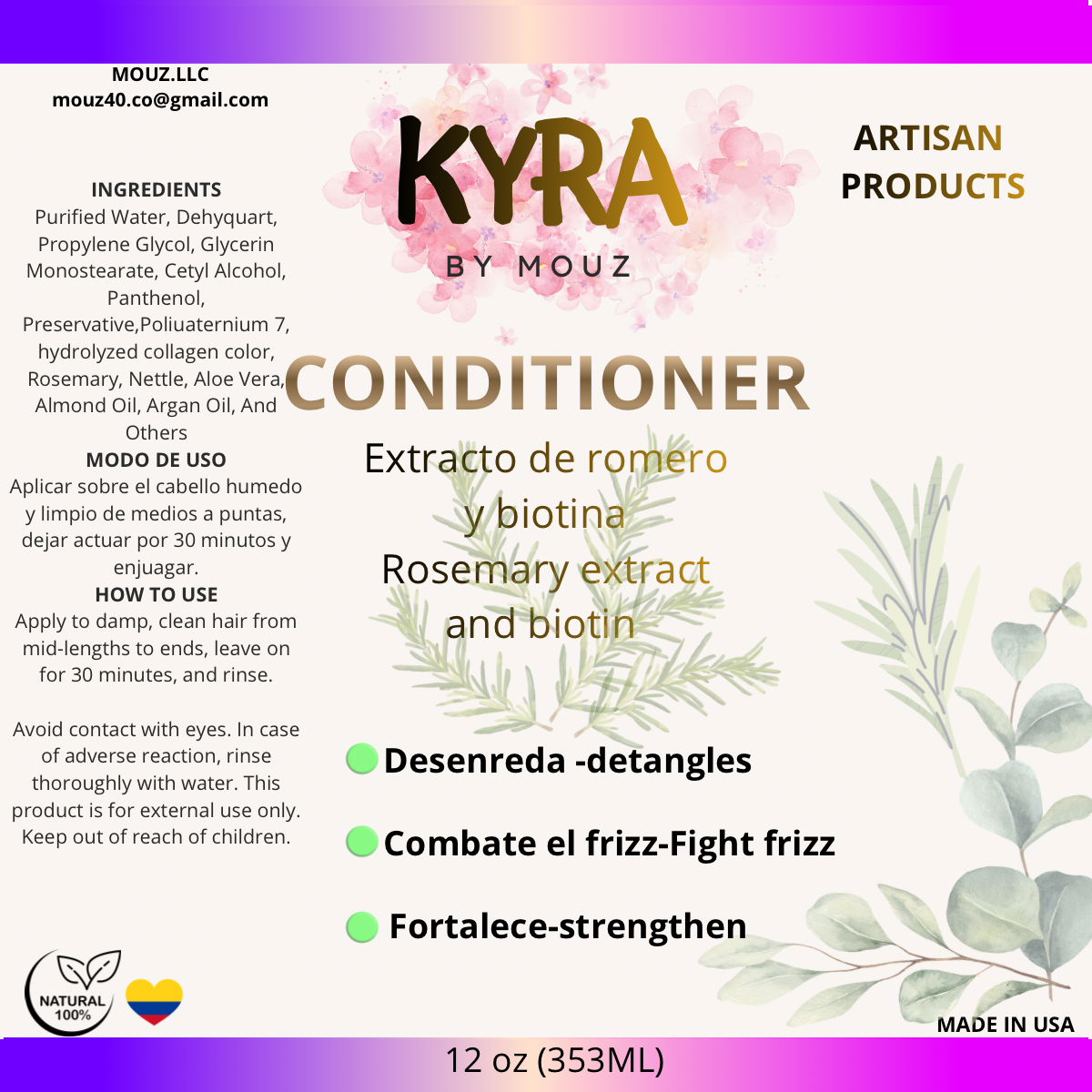 ROSEMARY AND BIOTIN CONDITIONER
